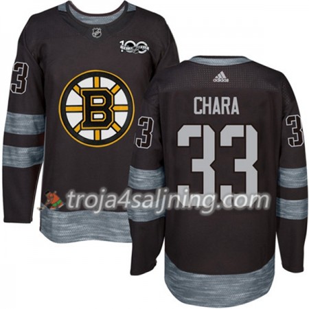 Boston Bruins tröja Zdeno Chara 33 1917-2017 100th Anniversary Adidas Svart Authentic - NHL Tröjor Herr Boston Bruins tröja Zdeno Chara 33 1917-2017 100th Anniversary Adidas Svart Authentic - NHL Tröjor Herr